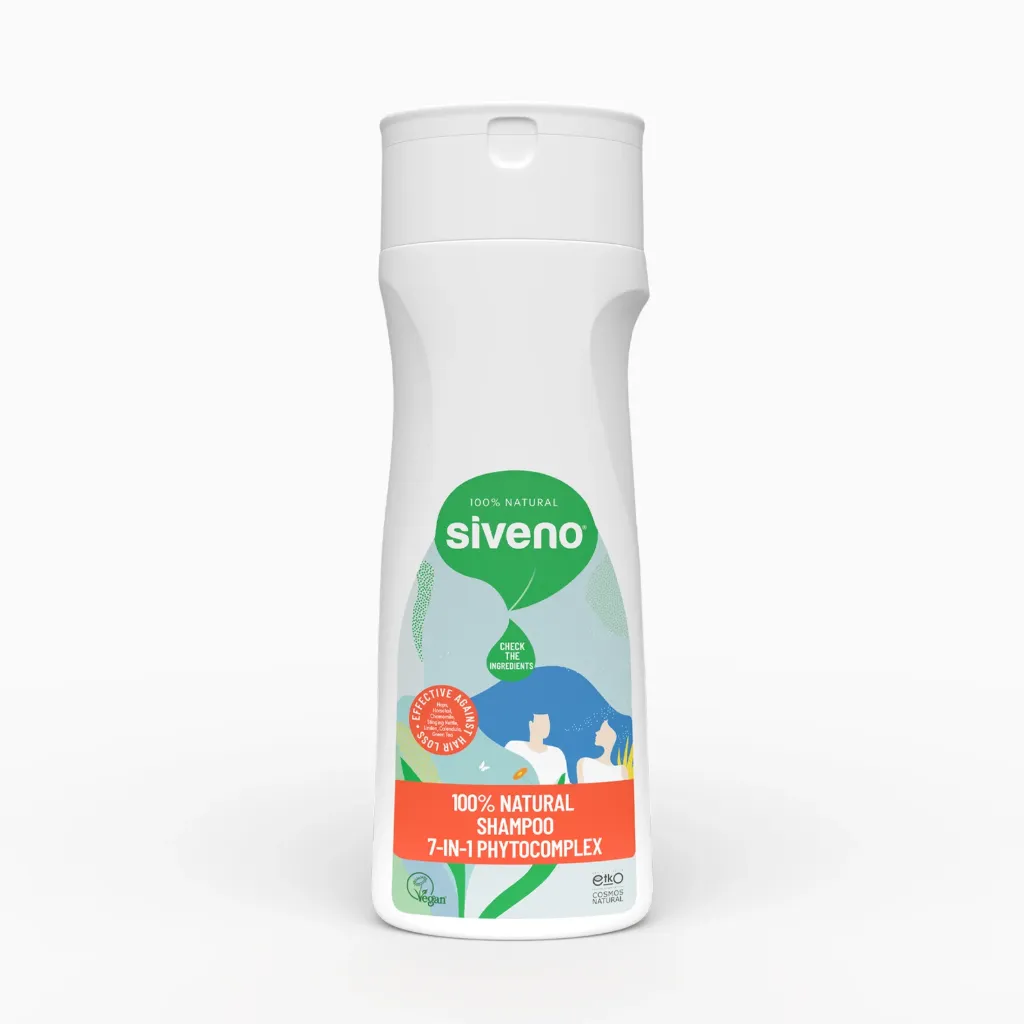 Siveno Natural Anti Hair Loss Volume Shampoo, Vegan, 300 ml
