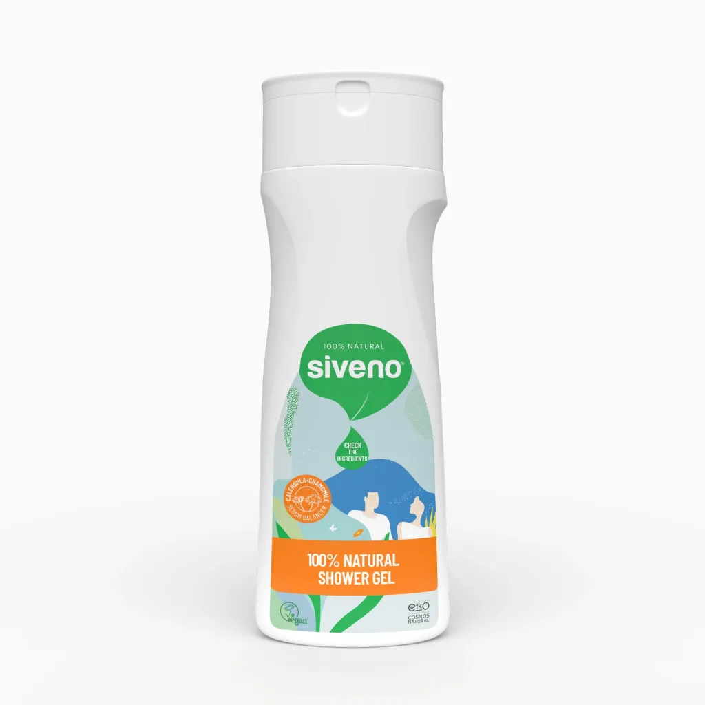 [8H-WM94-1I0W] Siveno Gel Douche Naturel – Équilibrant & Apaisant – Vegan – 300 ml