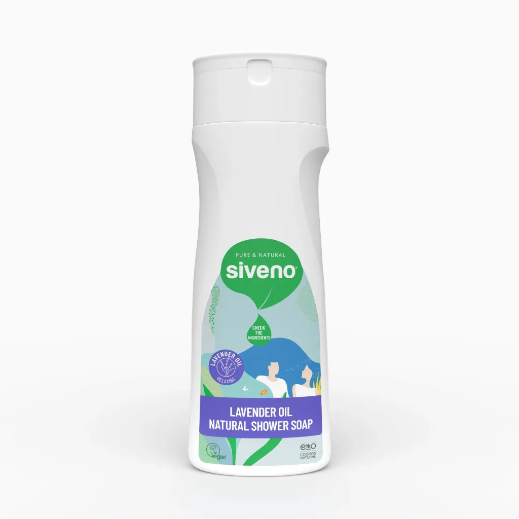[MSIV-000128] Siveno Natural Lavender Shower Gel Soap, Relaxing, Vegan, 300 ml