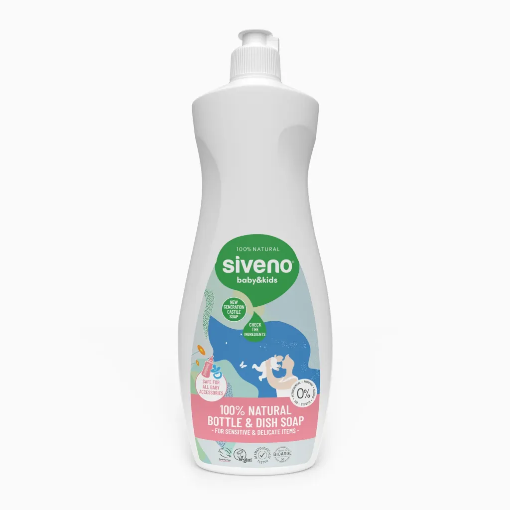 [CV-3R68-95A4] Siveno Nettoyant Naturel pour Tétines & Biberons – Liquide Vaisselle Végétal – 500 ml