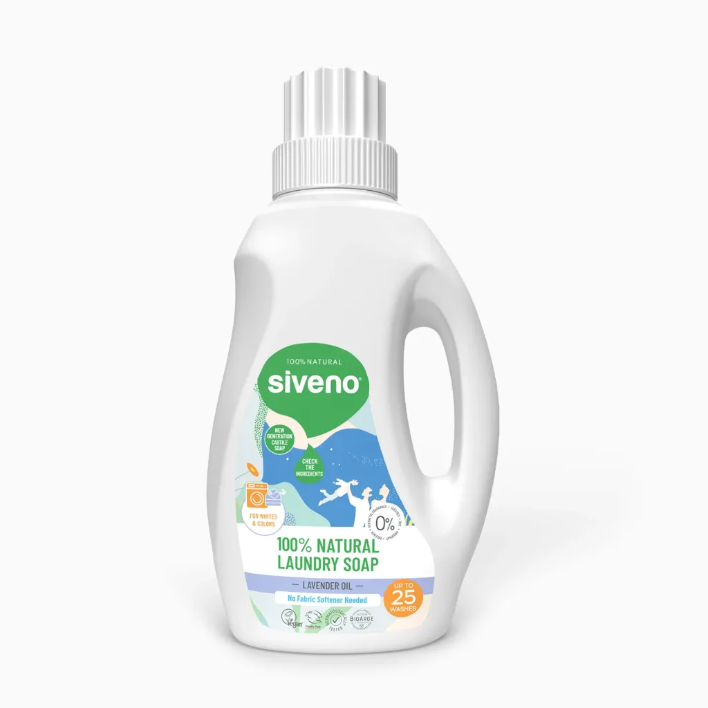 Siveno Natural Laundry Soap Natural Detergent No Fabric Softener Needed 750 ml