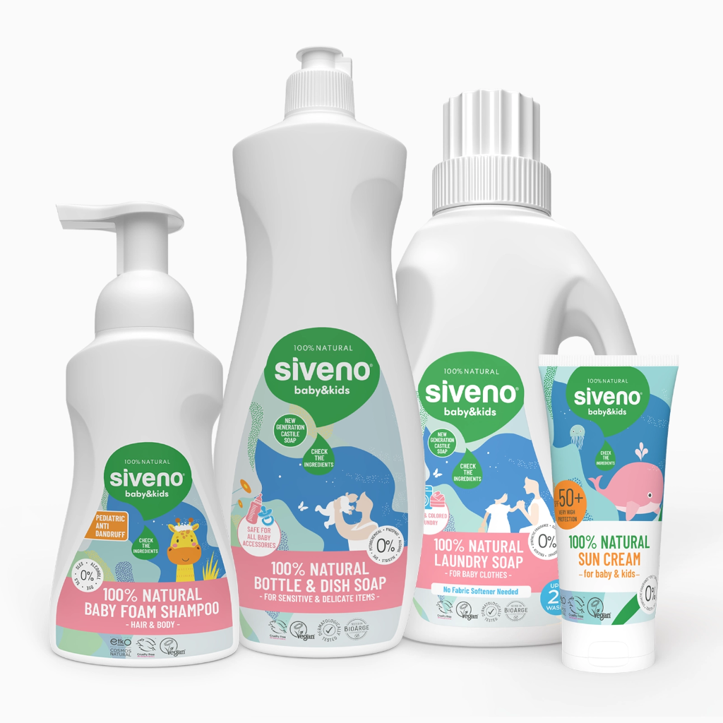 Siveno Natural Baby Care Value Set 4 Pack